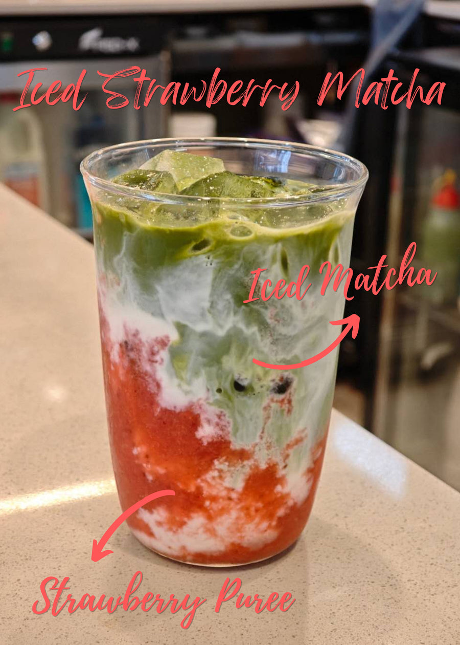 Iced Strawberry Matcha
