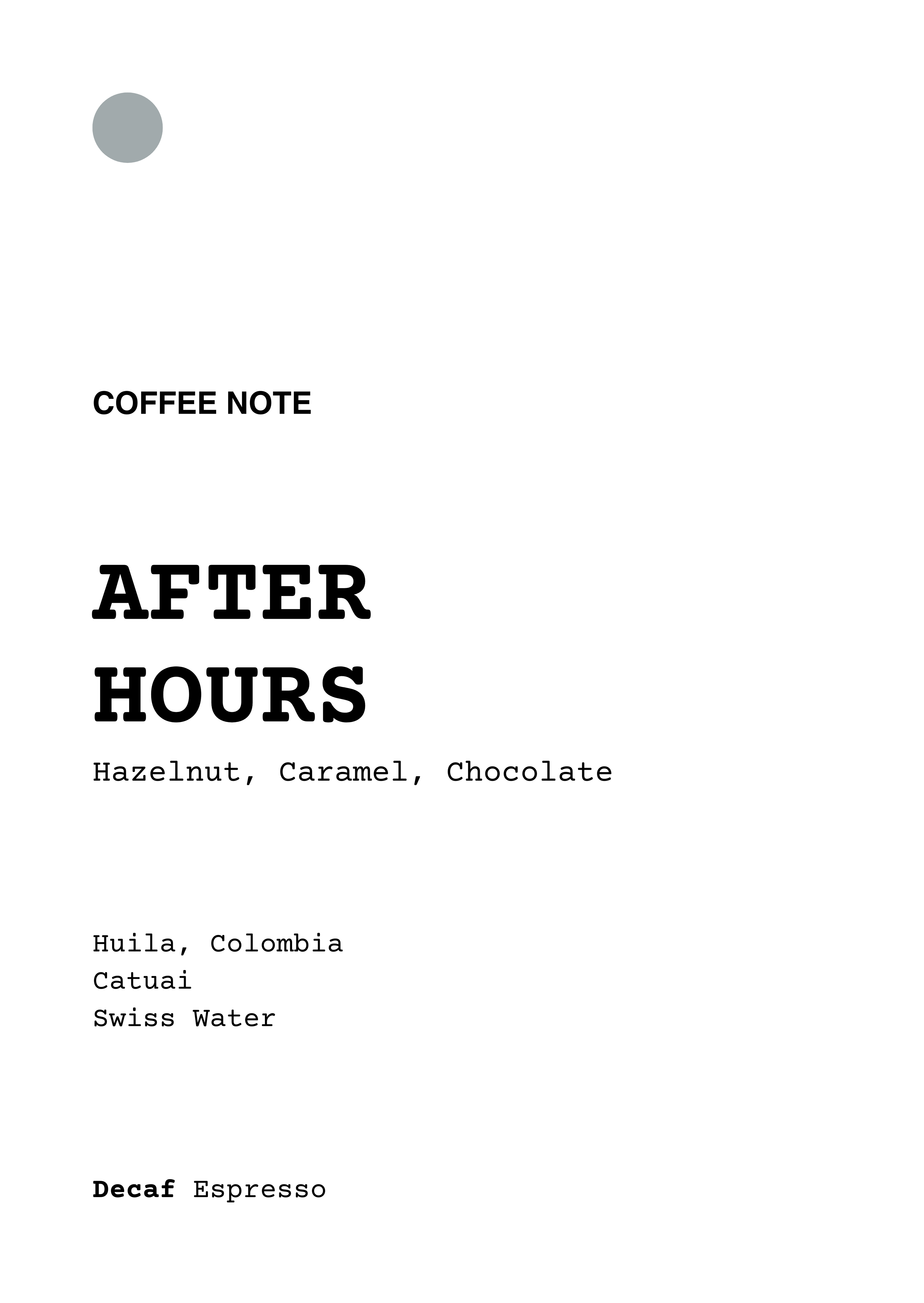 After Hours DECAF